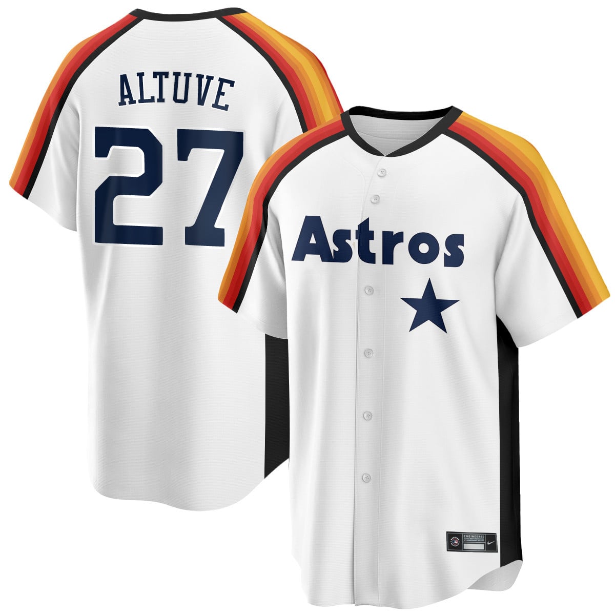 Houston Astros 1989 Throwback Road Jersey - All Stitched