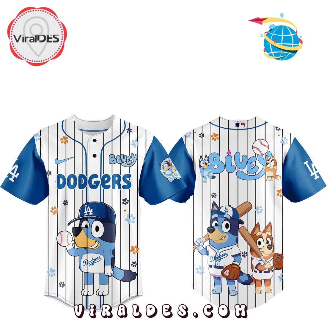 2025 Los Angeles Dodgers x Bluey Night Baseball Jersey