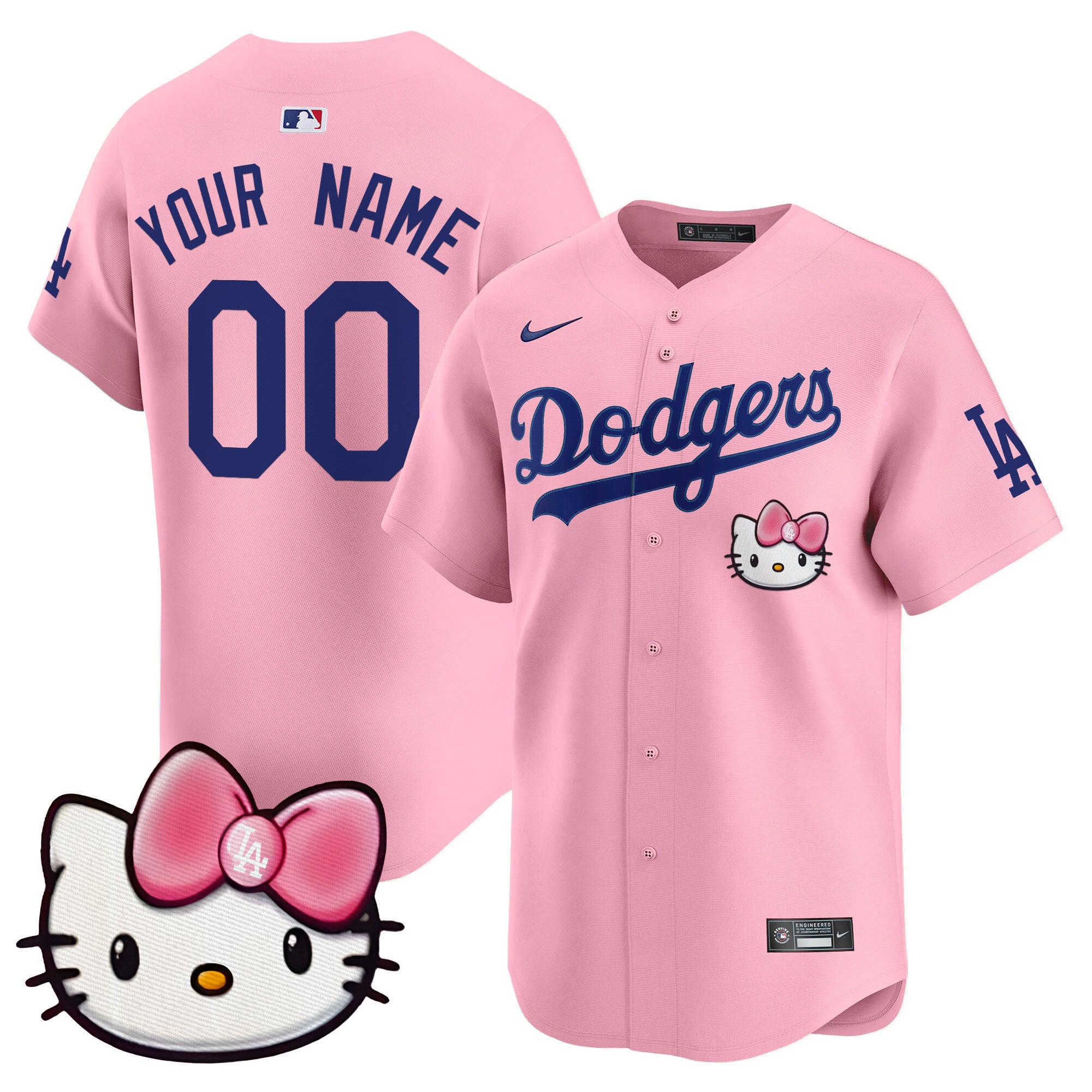 Dodgers 2025 Hello Kitty Vapor Premier Limited Custom Jersey  All Stitched