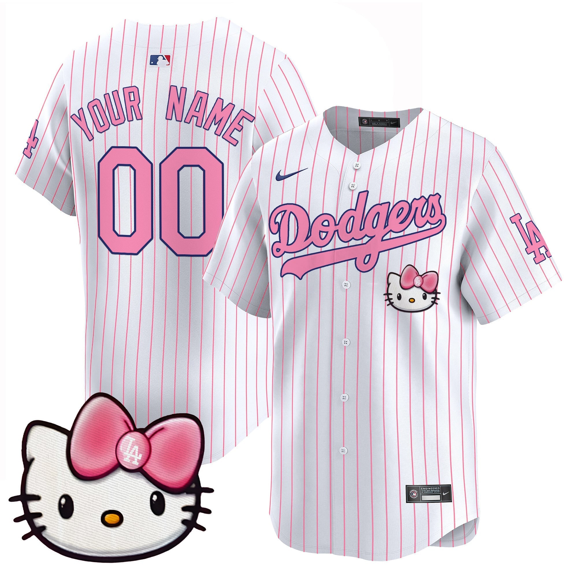 Dodgers 2025 Hello Kitty Vapor Premier Limited Custom Jersey  All Stitched
