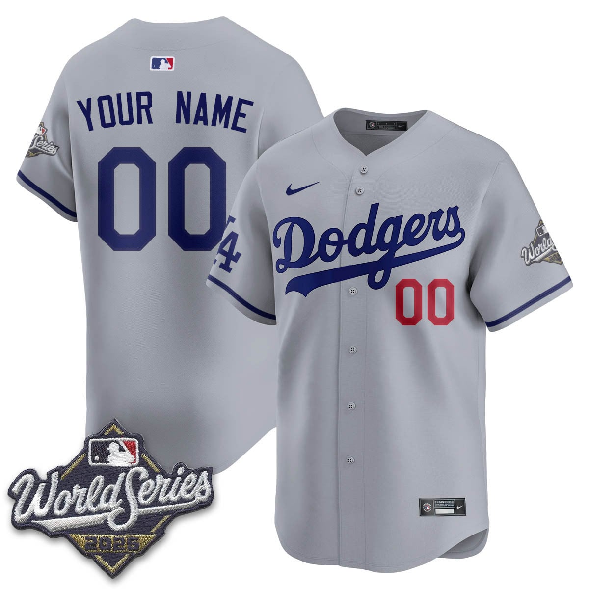 Custom Los Angeles Dodgers 2025 World Series Jersey - All Stitched