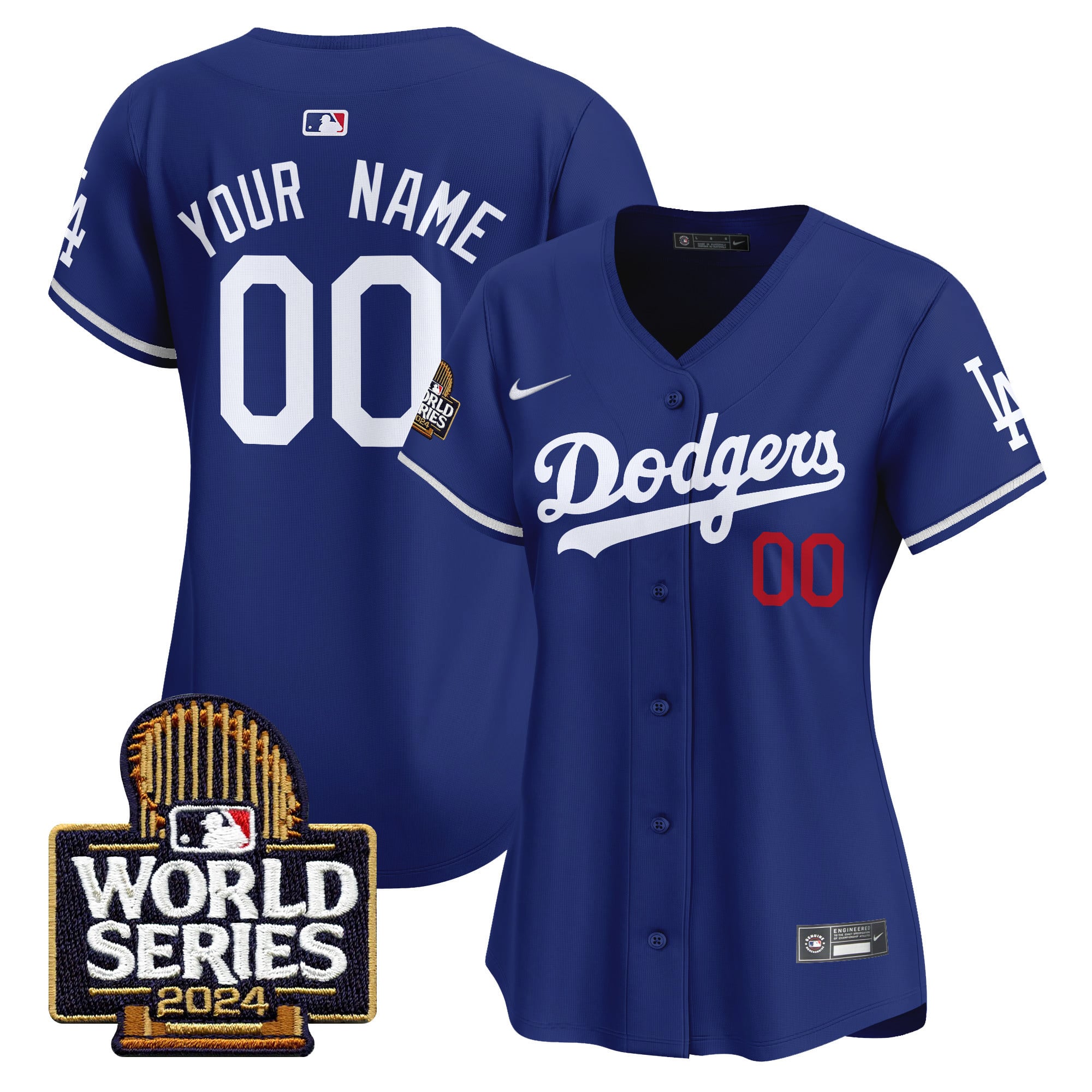 Dodgers 2024 World Series Vapor Premier Limited Custom Jersey - All Stitched