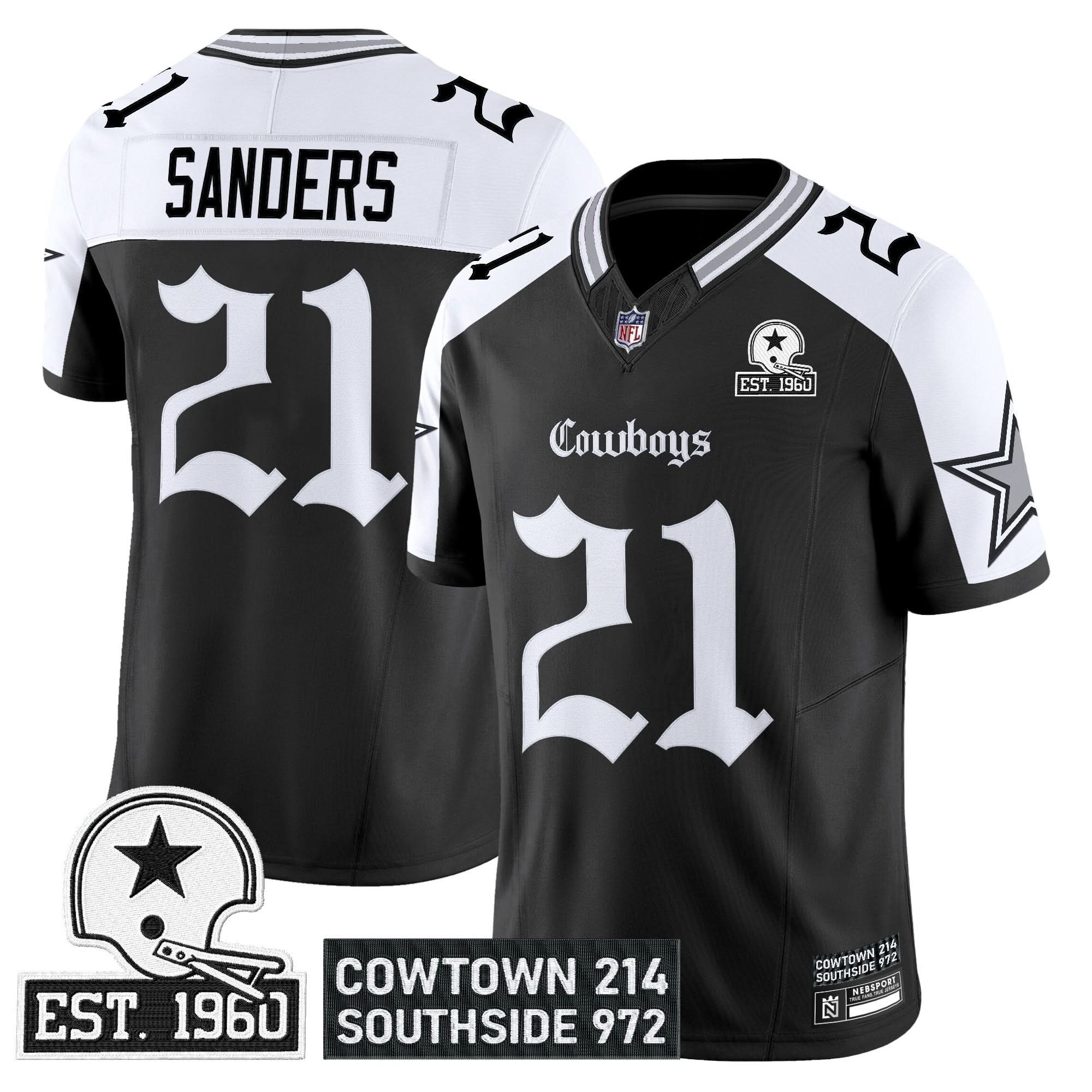 Dallas Cowboys 'Gothic Lone Star Edition' Vapor Limited Jersey - All Stitched
